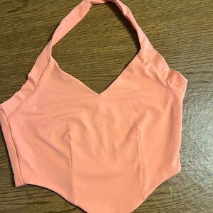Peach Halter Top